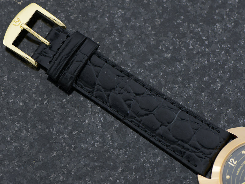 Hamilton Electric 18K Rose Gold Spectra Original Black Dial & 502 Movement