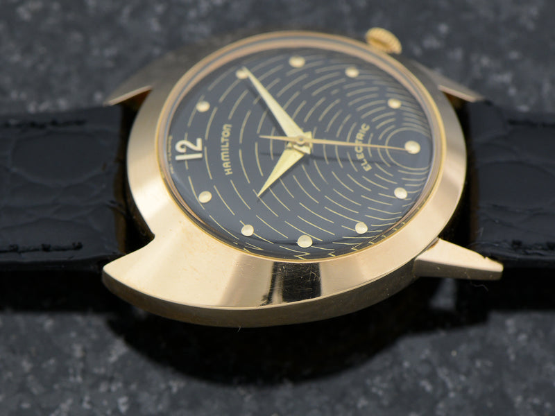 Hamilton Electric 18K Rose Gold Spectra Original Black Dial & 502 Movement