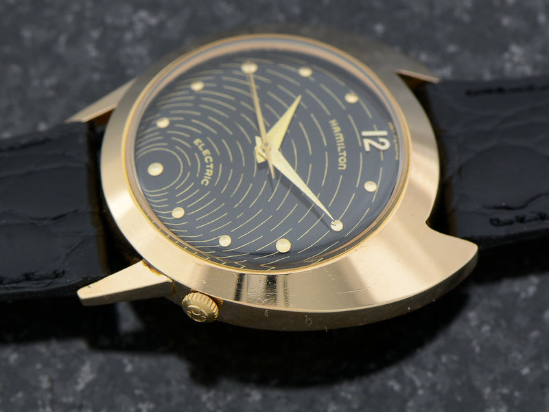 Hamilton Electric 18K Rose Gold Spectra Original Black Dial & 502 Movement