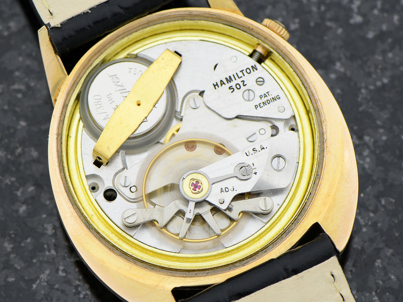Hamilton Electric 18K Rose Gold Spectra Original Black Dial & 502 Movement