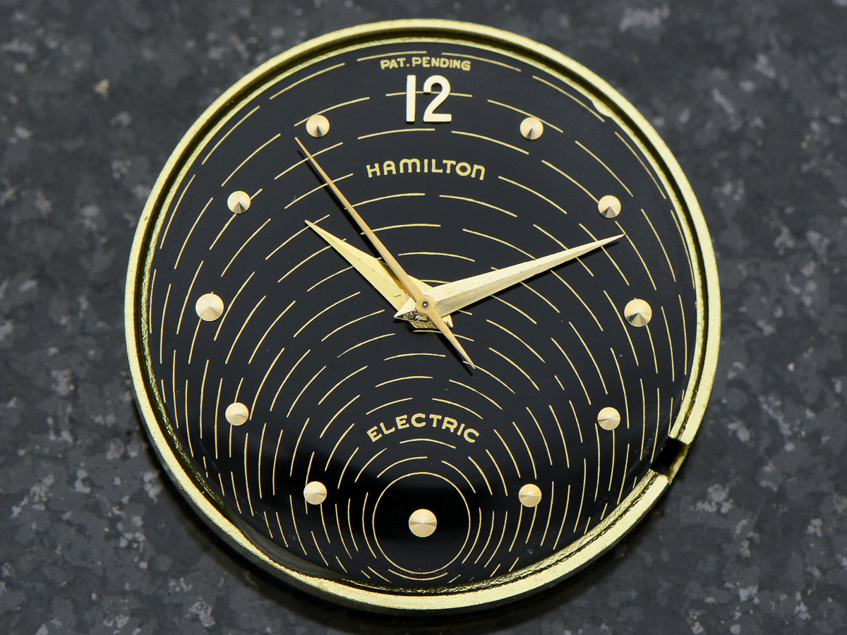 Hamilton Electric 18K Rose Gold Spectra Original Black Dial & 502 Move