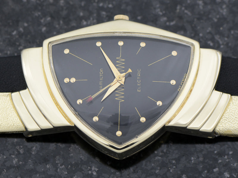 Hamilton Electric 14K Ventura Black Dial from Unwind In Time 