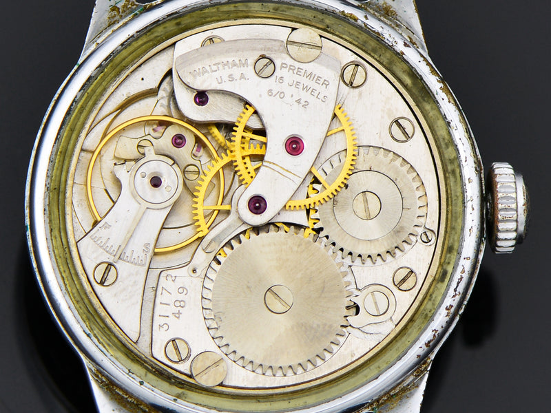 Waltham A-11 World War II Military Hacking Watch 539 Movement