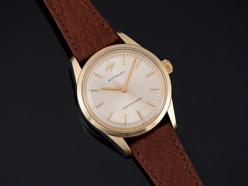 Wittnauer Electro-Chron Gold Cap Stainless Steel Watch