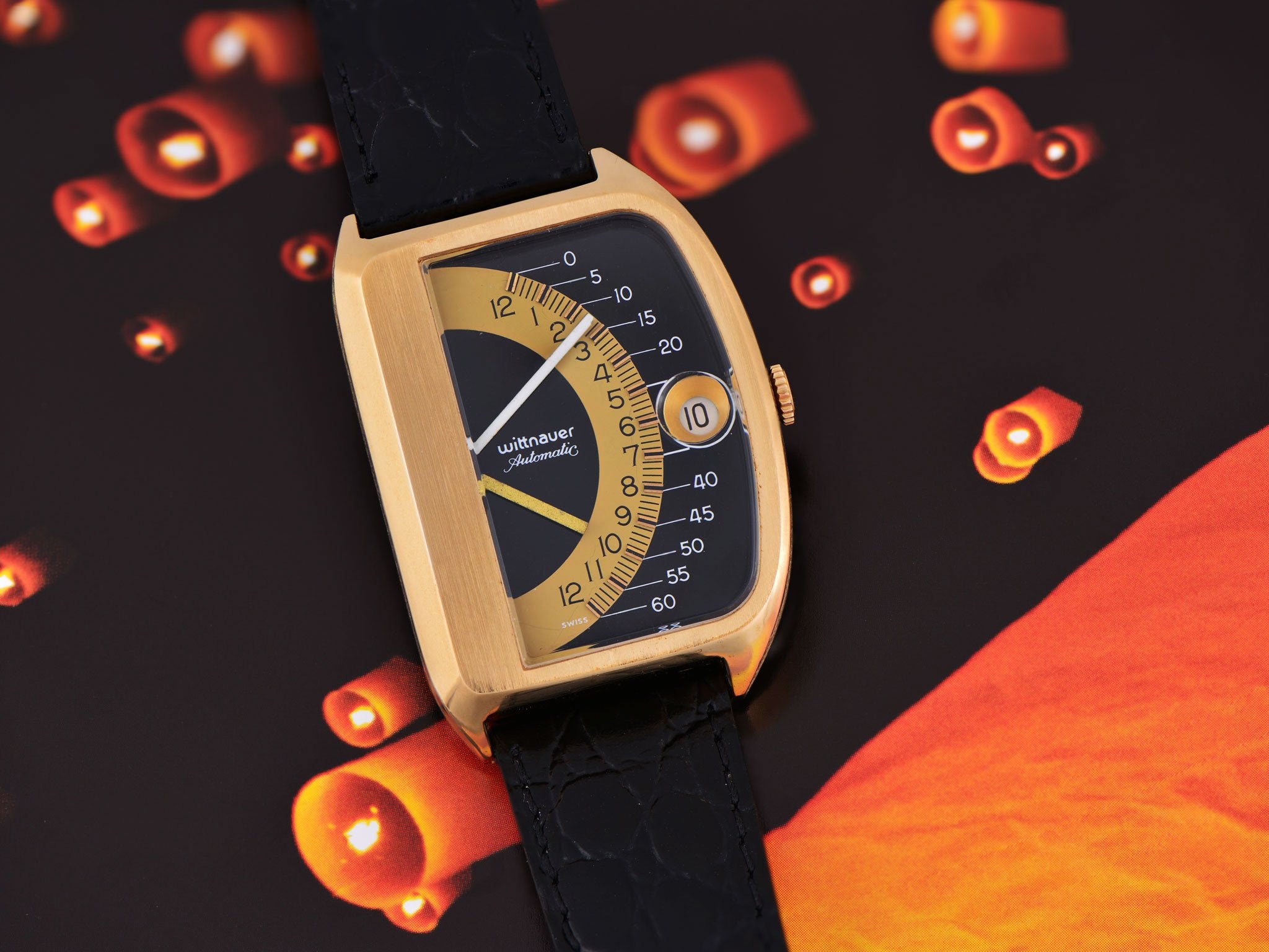 Wittnauer Futurama Black Dial Watch | Unwind In Time