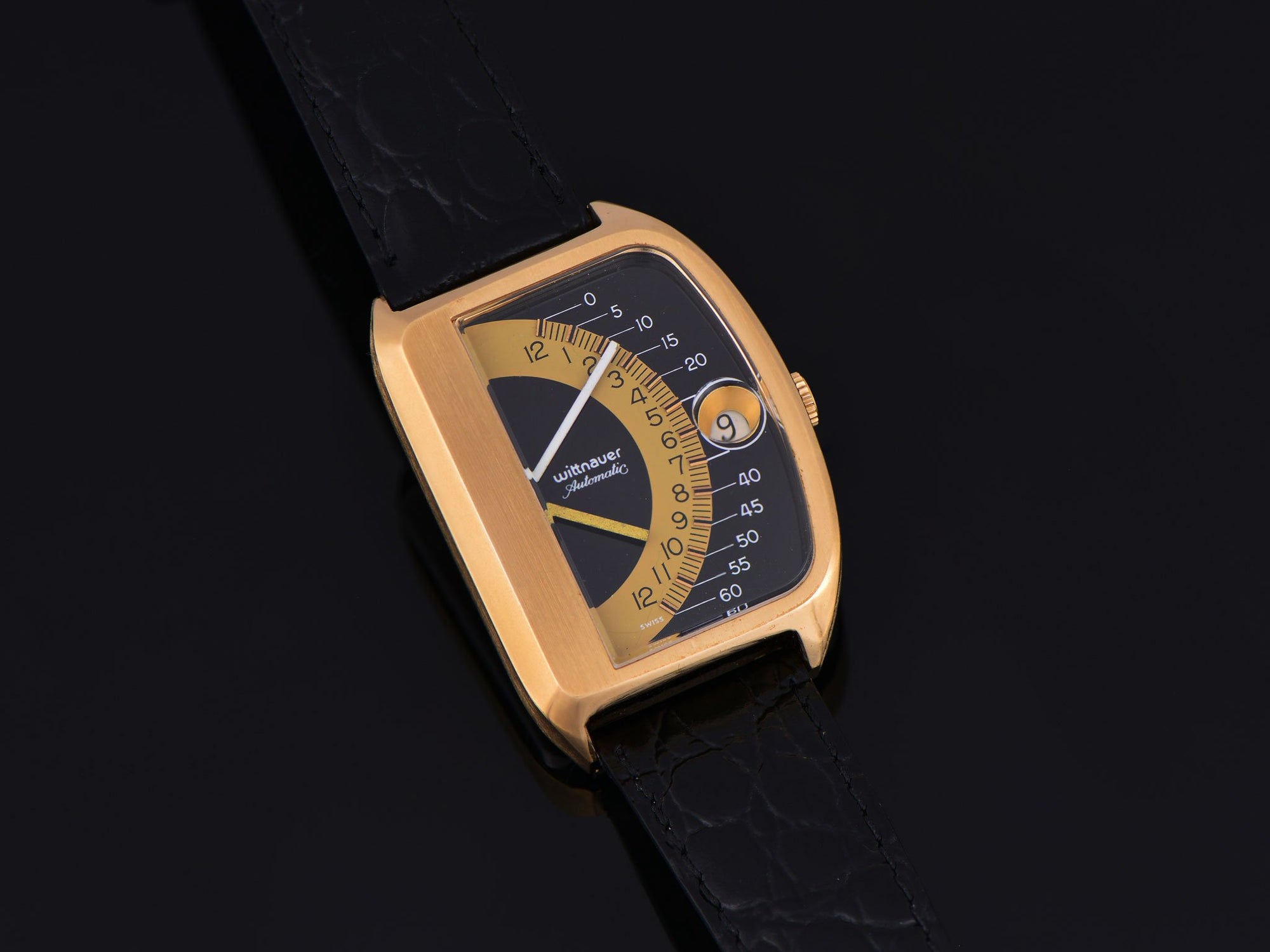 Wittnauer Futurama Black Dial Watch | Unwind In Time