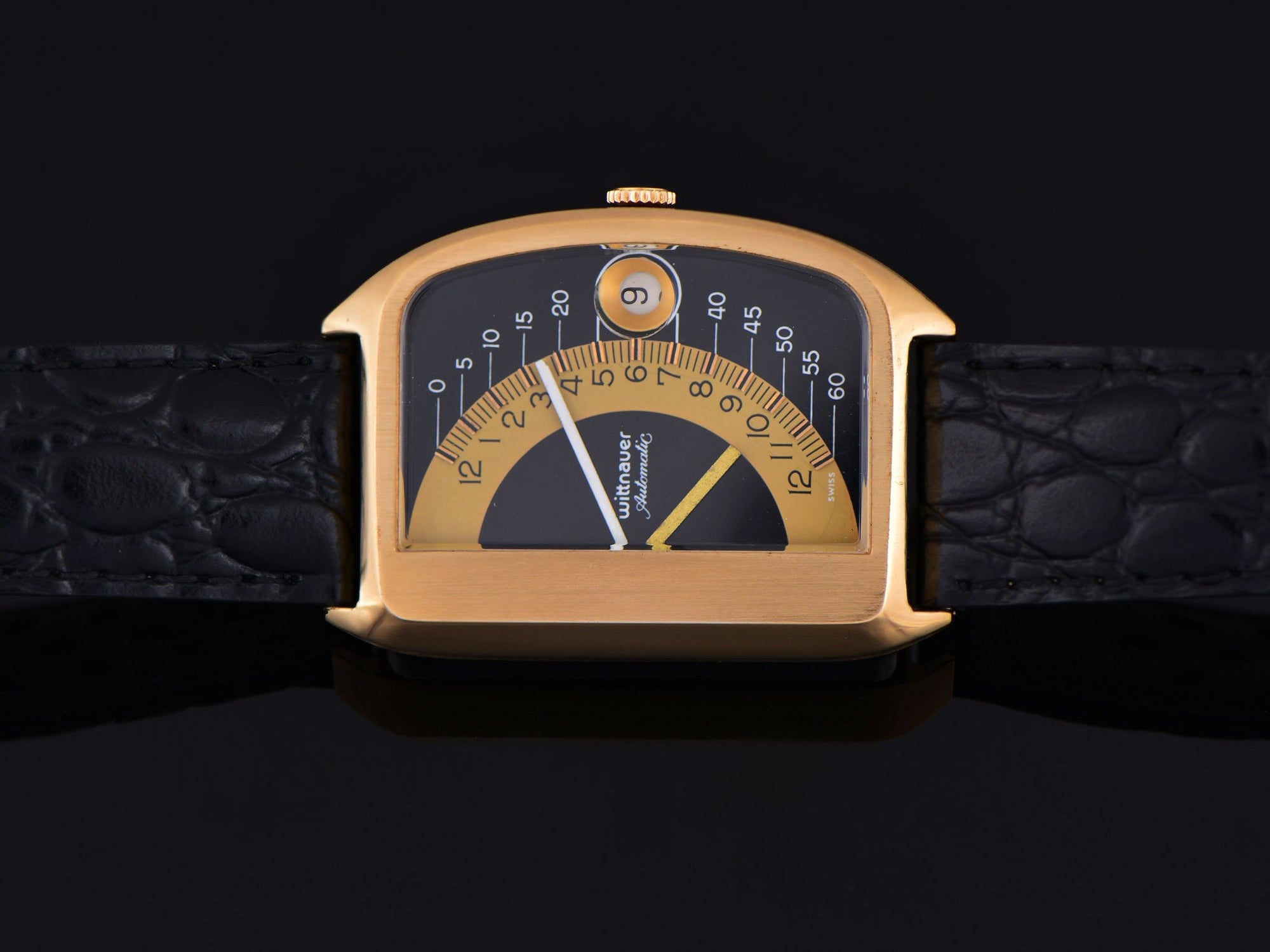 Wittnauer Futurama Black Dial Watch | Unwind In Time