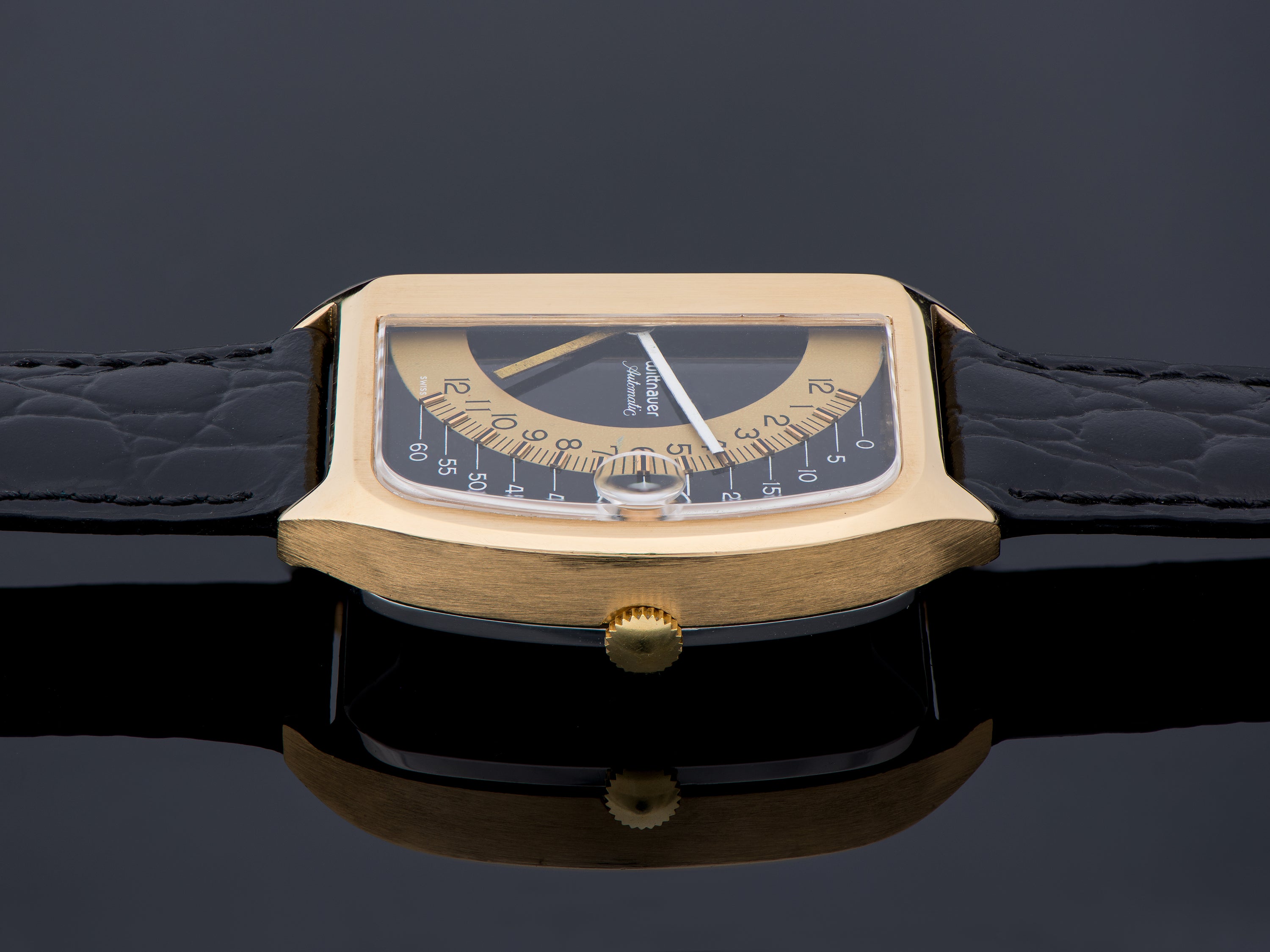 Wittnauer Futurama Black Dial Watch | Unwind In Time