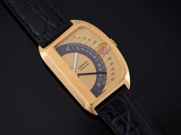 Wittnauer Futurama Gold Dial Watch
