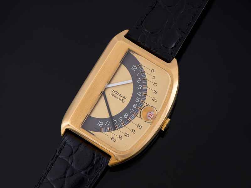 Wittnauer Futurama Gold Dial Watch
