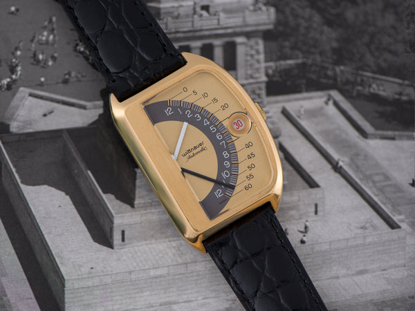 Wittnauer Futurama Gold Dial Watch
