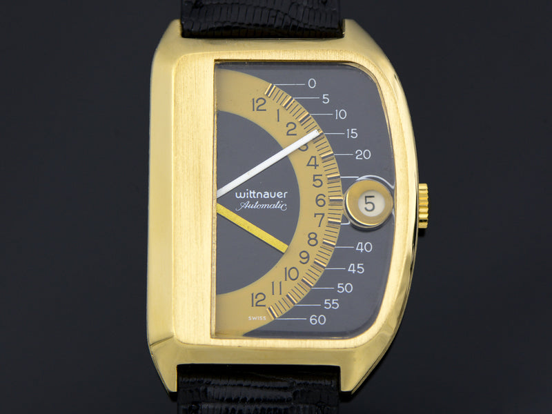 Wittnauer Futurama Black Dial Vintage Watch