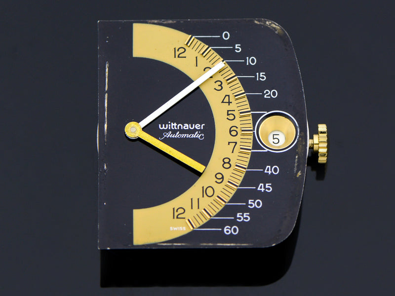 Wittnauer Futurama Black Vintage Watch Dial