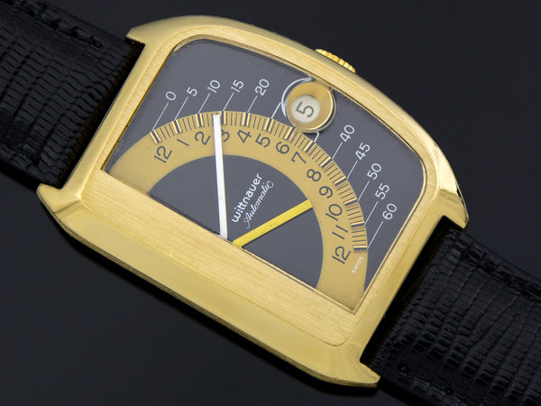 Wittnauer Futurama Black Dial Vintage Watch