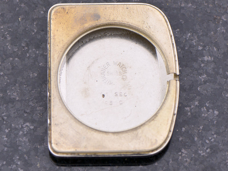Wittnauer Futurama Gold Dial Watch With Box