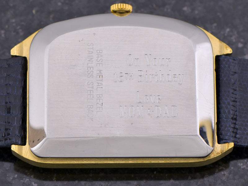 Wittnauer Futurama Gold Dial Watch With Box