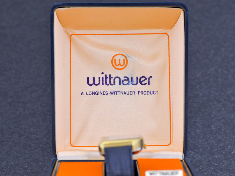 Wittnauer Futurama Gold Dial Watch With Box
