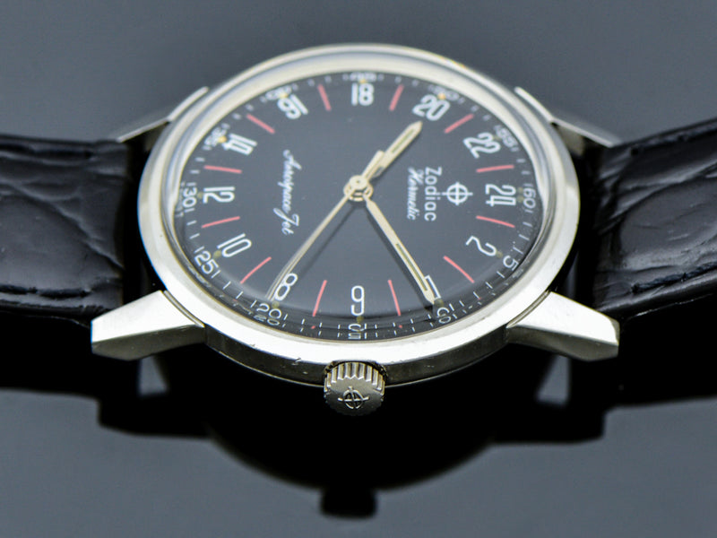 Zodiac Hermetic Aerospace Jet 24 Hour Pilots Watch