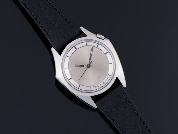 Zodiac Olympos Automatic Asymmetric Stainless Steel Mystery Dial Watch