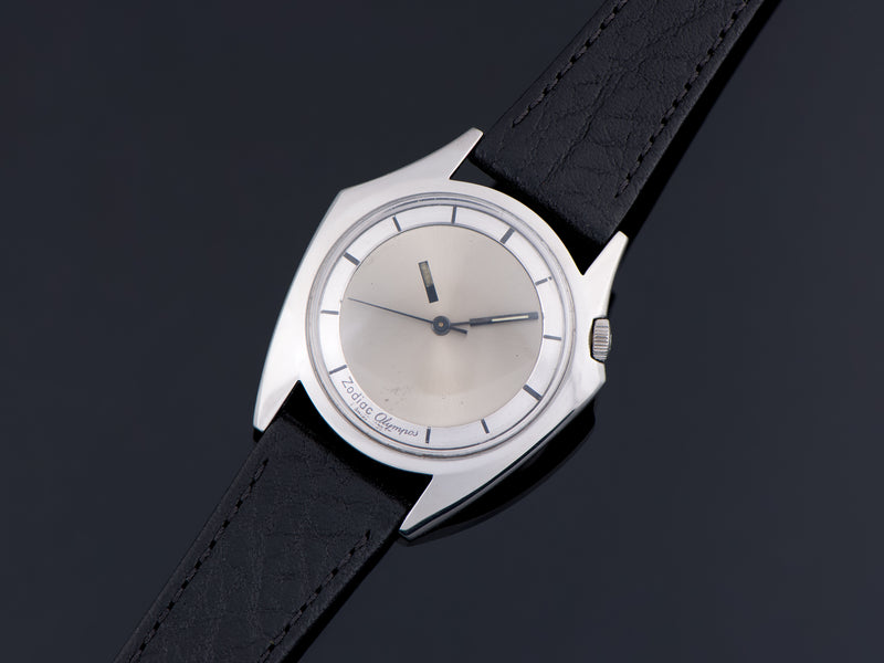 Zodiac Olympos Automatic Asymmetric Stainless Steel Mystery Dial Watch
