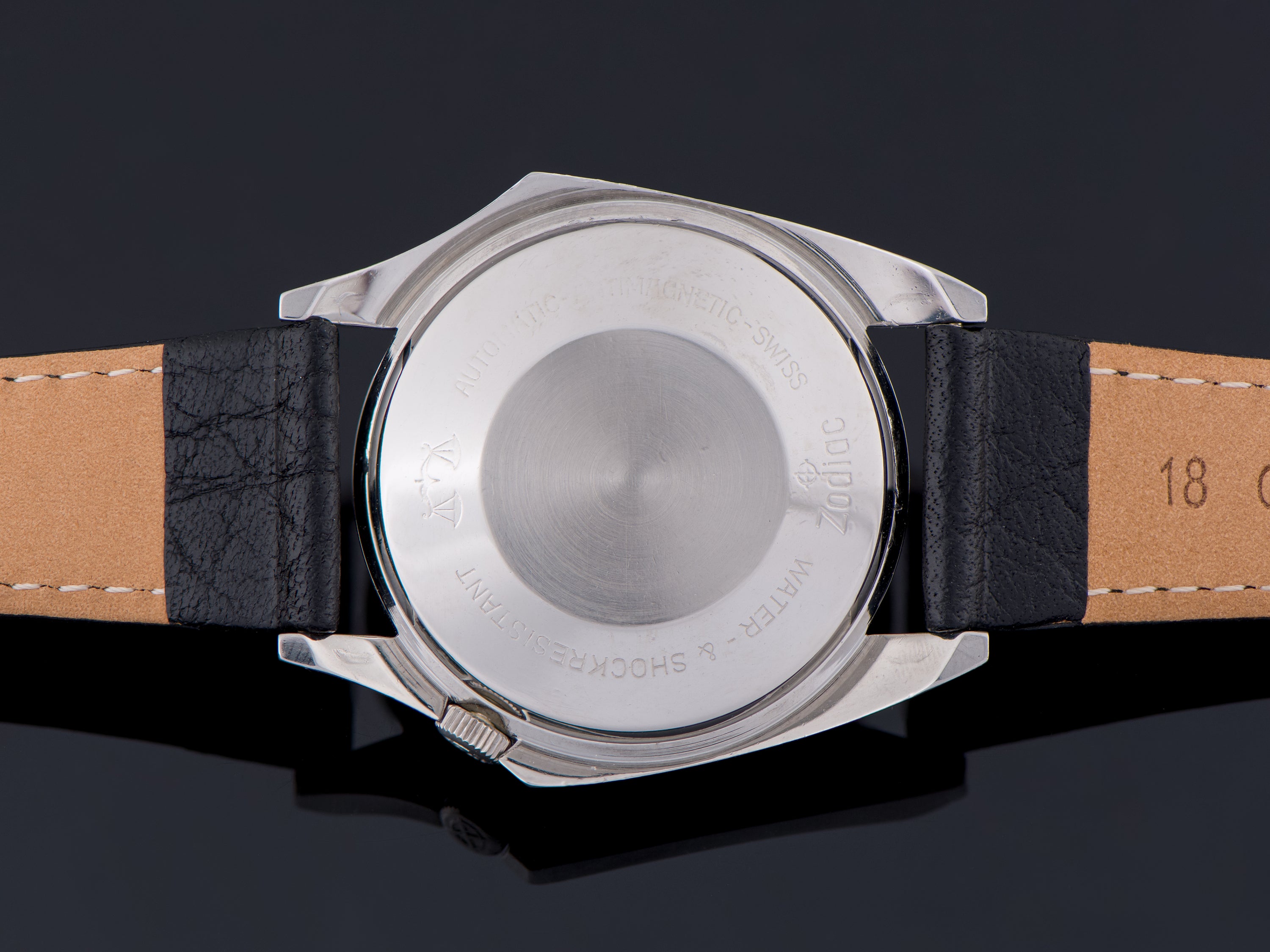Zodiac Olympos Automatic Asymmetric Stainless Steel Mystery Dial Watch