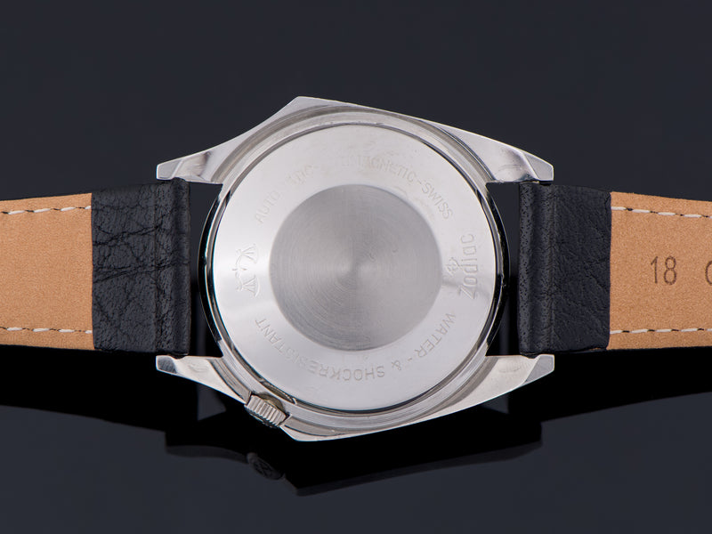 Zodiac Olympos Automatic Asymmetric Stainless Steel Watch Case Back