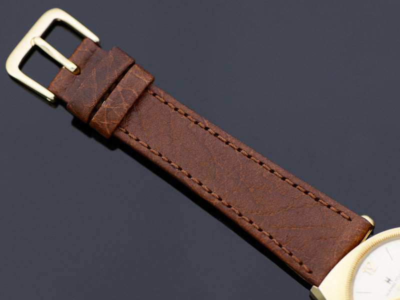 New Genunie Leather Brown Band with matching Gold Tone Buckle