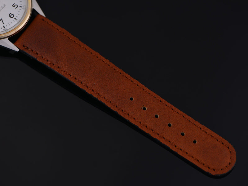 Brand new genuine Leather Brown Watch Strap