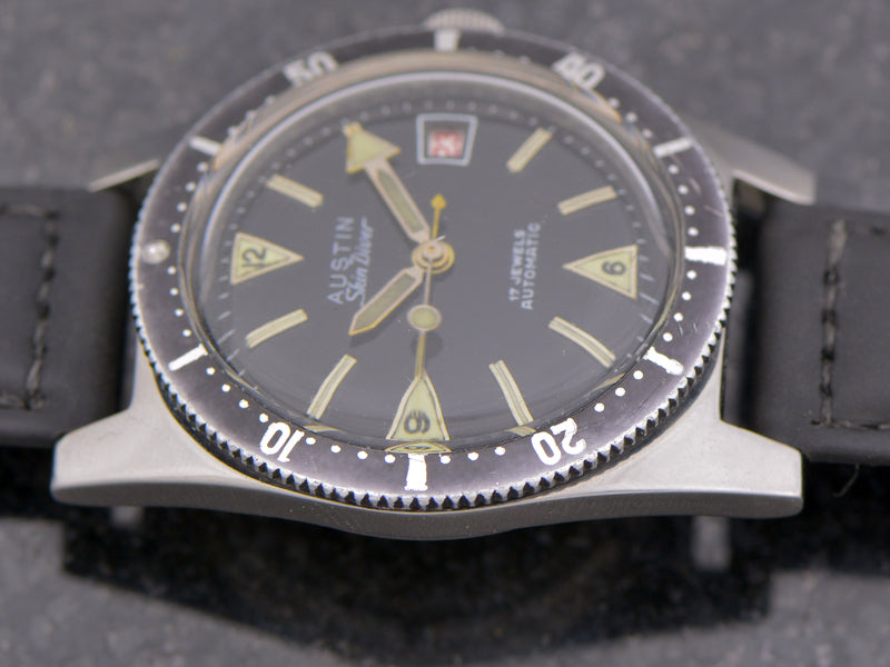 Austin Automatic Skin Diver With Unique Countdown Bezel by Unwind In Time 